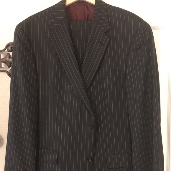 AUSTIN REED Wool Pinstripe Two-Piece Suit.